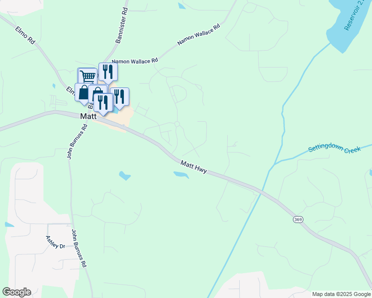 map of restaurants, bars, coffee shops, grocery stores, and more near 5520 Allegre Place in Cumming