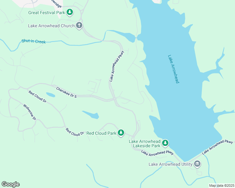 map of restaurants, bars, coffee shops, grocery stores, and more near 101 Country Club Lane in Waleska