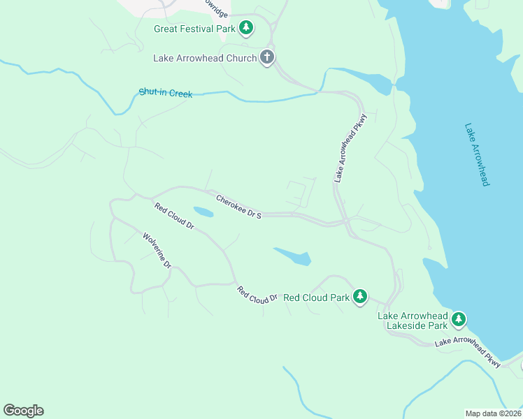 map of restaurants, bars, coffee shops, grocery stores, and more near 175 Cherokee Drive South in Waleska