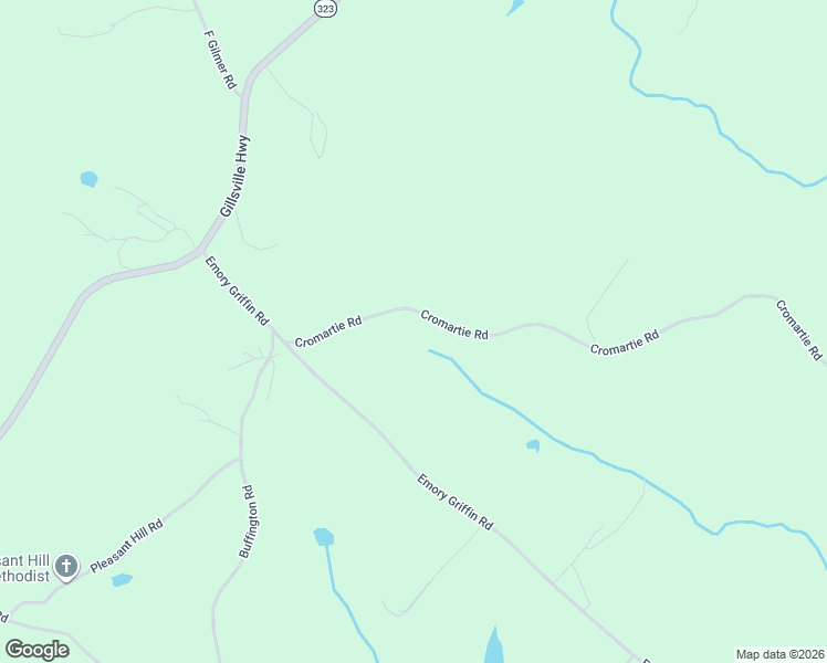 map of restaurants, bars, coffee shops, grocery stores, and more near 4976 Cromartie Road in Gillsville