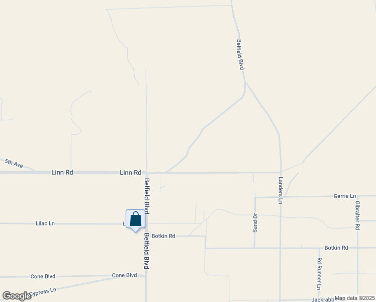 map of restaurants, bars, coffee shops, grocery stores, and more near Belfield Boulevard in San Bernardino County