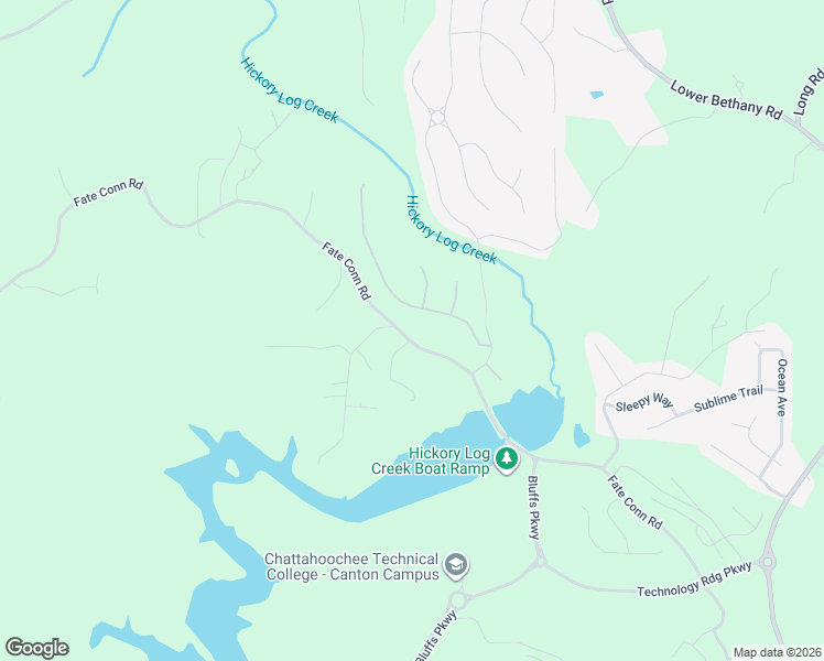 map of restaurants, bars, coffee shops, grocery stores, and more near 2138 Fate Conn Road in Canton