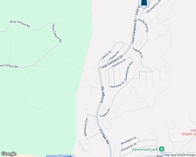 map of restaurants, bars, coffee shops, grocery stores, and more near 3477 Trego Court in Simi Valley
