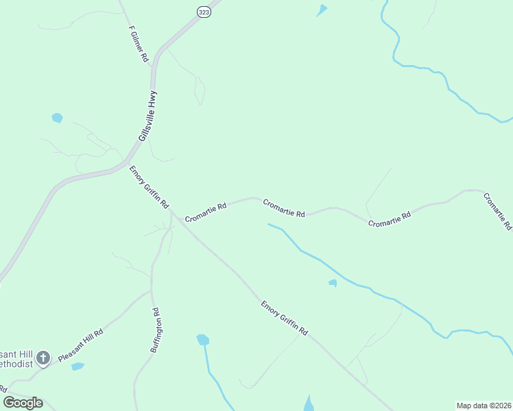 map of restaurants, bars, coffee shops, grocery stores, and more near 4976 Cromartie Road in Gillsville