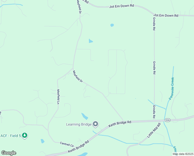 map of restaurants, bars, coffee shops, grocery stores, and more near 6136 Mayfield Drive in Cumming