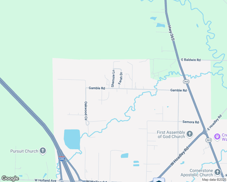 map of restaurants, bars, coffee shops, grocery stores, and more near 1221 Gamble Road in White Hall