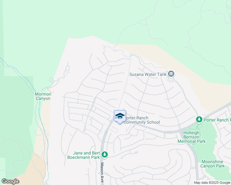 map of restaurants, bars, coffee shops, grocery stores, and more near 20558 Bluebird Court in Los Angeles