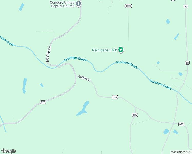 map of restaurants, bars, coffee shops, grocery stores, and more near 171 Griffith Road in Albertville