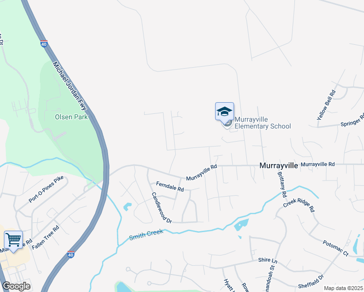 map of restaurants, bars, coffee shops, grocery stores, and more near 805 Five Acre Road in Wilmington