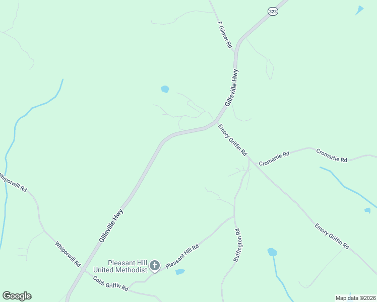 map of restaurants, bars, coffee shops, grocery stores, and more near 4720 Gillsville Highway in Gillsville