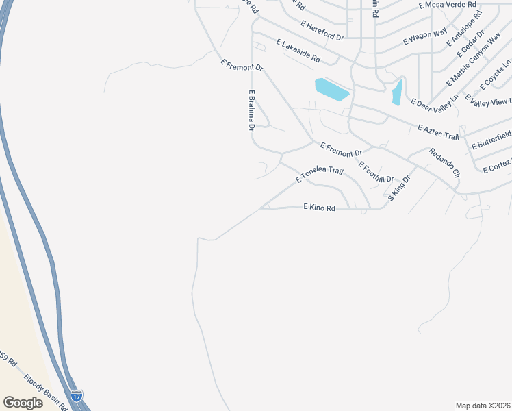 map of restaurants, bars, coffee shops, grocery stores, and more near 16897 Ramada Lane in Mayer