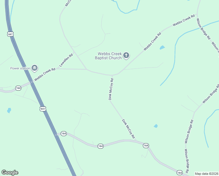 map of restaurants, bars, coffee shops, grocery stores, and more near 389 Dink McCoy Road in Commerce