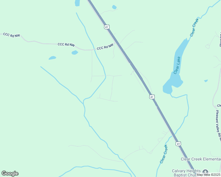 map of restaurants, bars, coffee shops, grocery stores, and more near 20 Washakie Lane in Adairsville