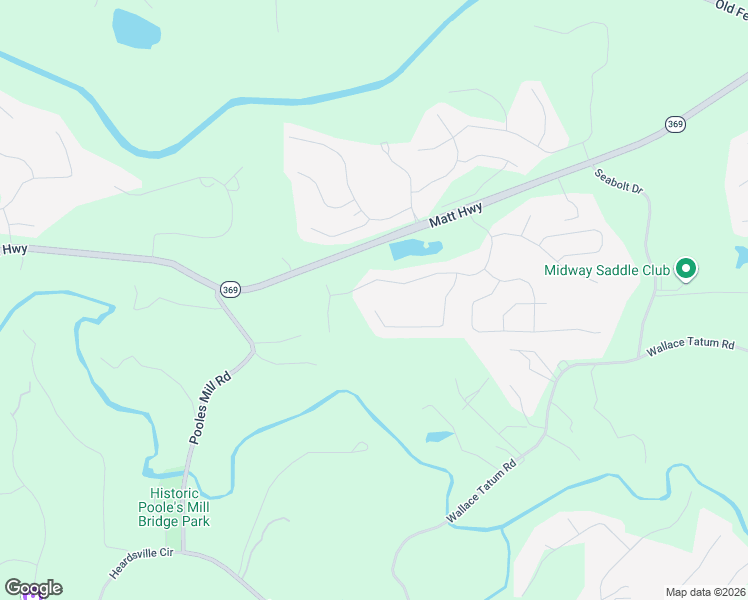 map of restaurants, bars, coffee shops, grocery stores, and more near 8489-8555 Matt Highway in Ball Ground