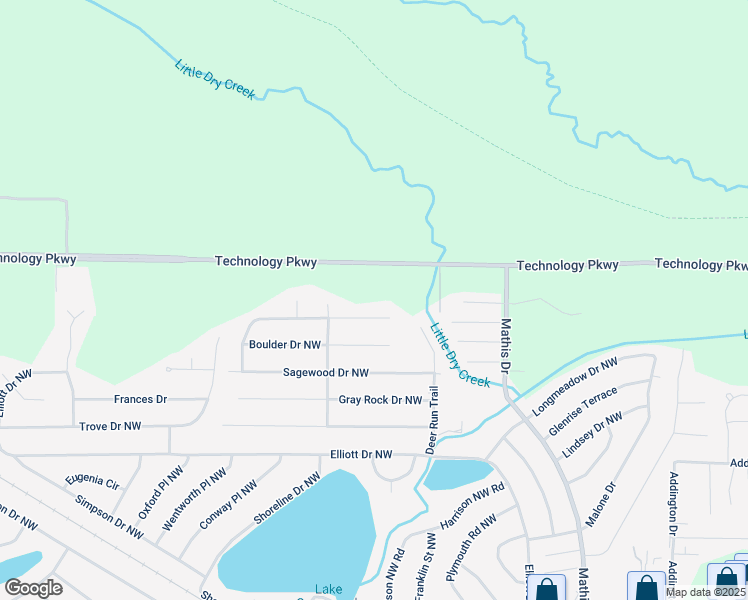 map of restaurants, bars, coffee shops, grocery stores, and more near 143 Bent Creek Drive Northwest in Rome