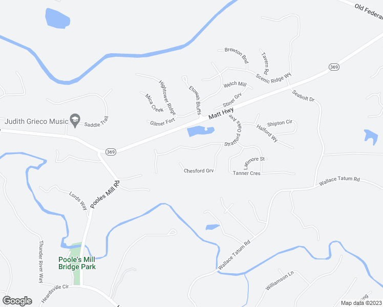 map of restaurants, bars, coffee shops, grocery stores, and more near 8485 Matt Highway in Ball Ground