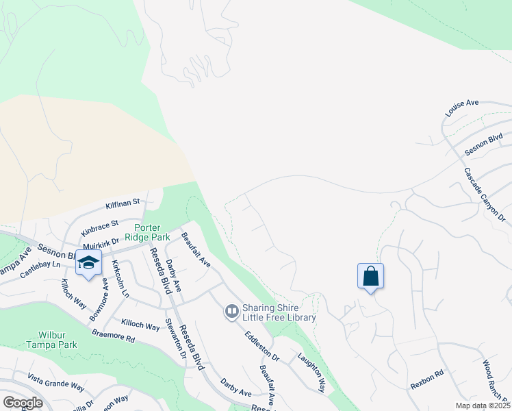 map of restaurants, bars, coffee shops, grocery stores, and more near 12530 Longacre Avenue in Los Angeles