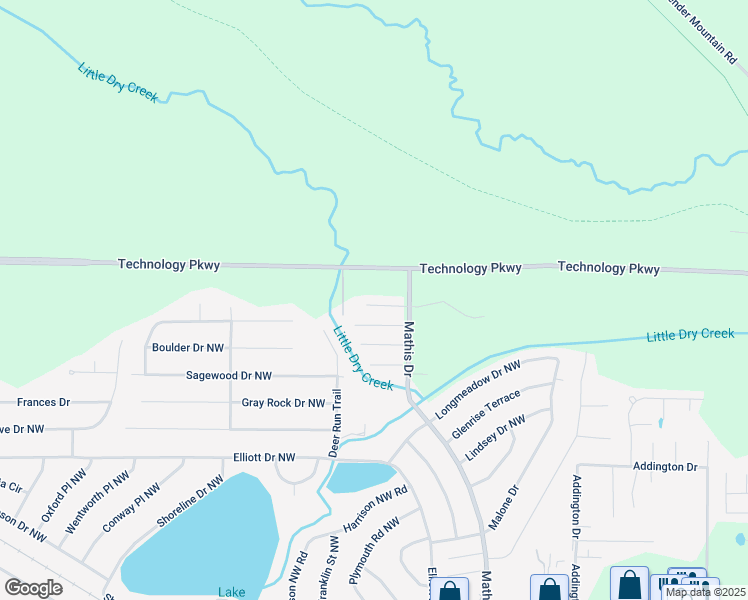 map of restaurants, bars, coffee shops, grocery stores, and more near 12 Sandcreek Drive Northwest in Rome