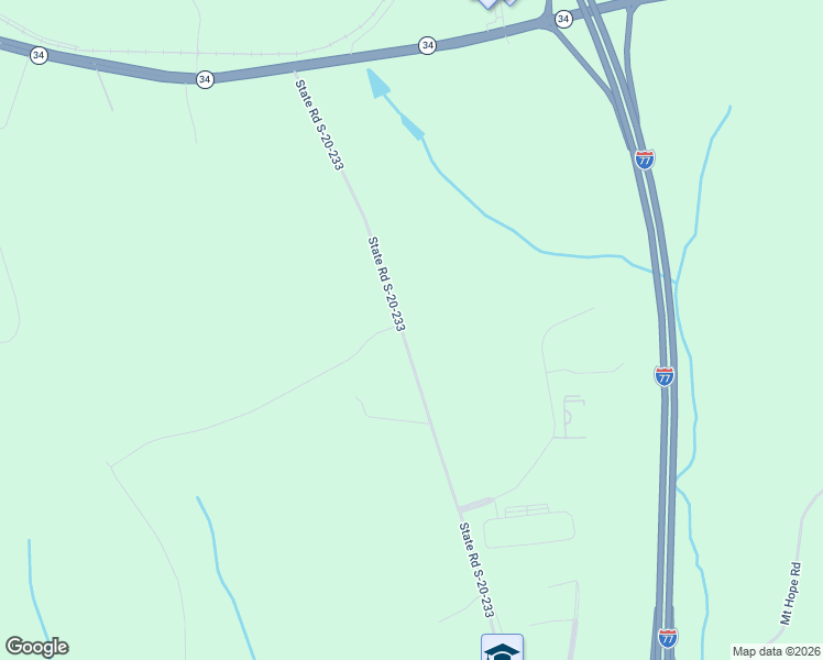 map of restaurants, bars, coffee shops, grocery stores, and more near 676 State Road S-20-233 in Ridgeway