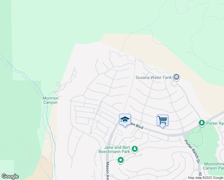 map of restaurants, bars, coffee shops, grocery stores, and more near 20638 Deer Grass Court in Los Angeles