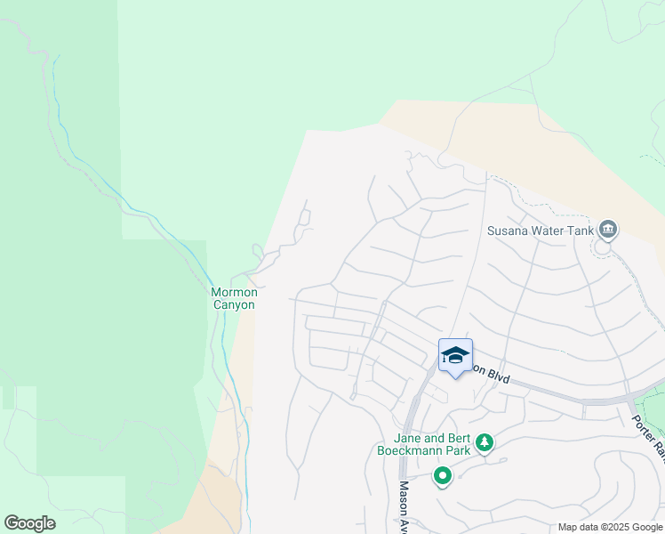 map of restaurants, bars, coffee shops, grocery stores, and more near 12401 Ridgeline Road in Los Angeles