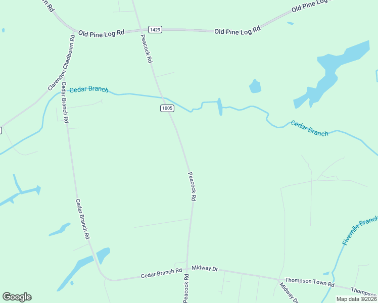 map of restaurants, bars, coffee shops, grocery stores, and more near 11061 Peacock Road in Chadbourn