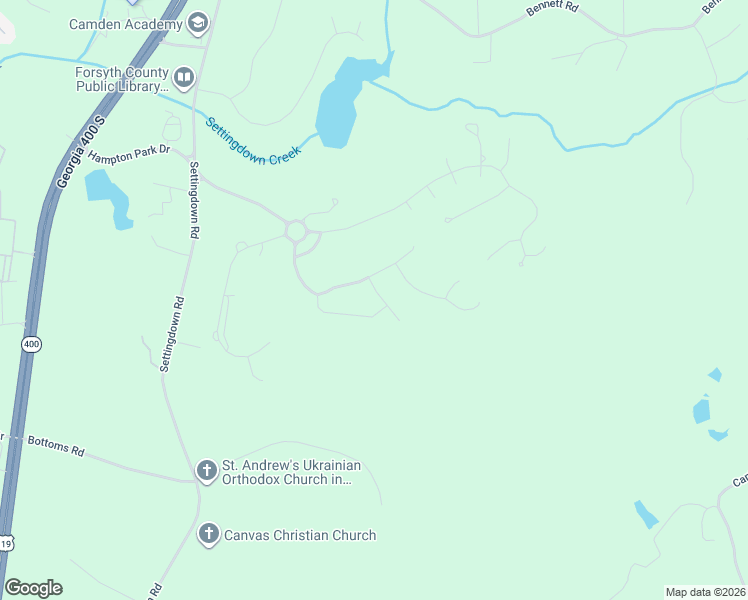 map of restaurants, bars, coffee shops, grocery stores, and more near 6340 East Hills Court in Cumming