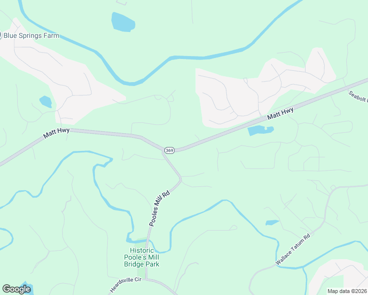 map of restaurants, bars, coffee shops, grocery stores, and more near 8680 Matt Highway in Ball Ground