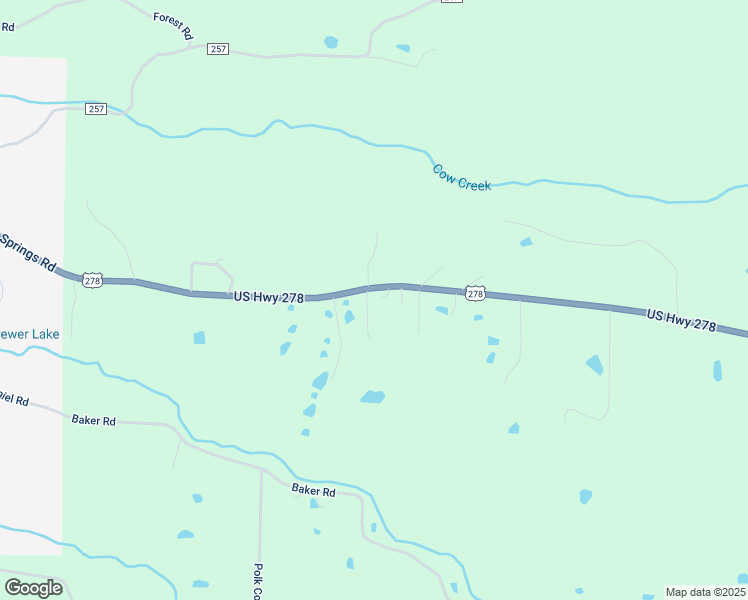 map of restaurants, bars, coffee shops, grocery stores, and more near 444 U.S. 278 in Wickes
