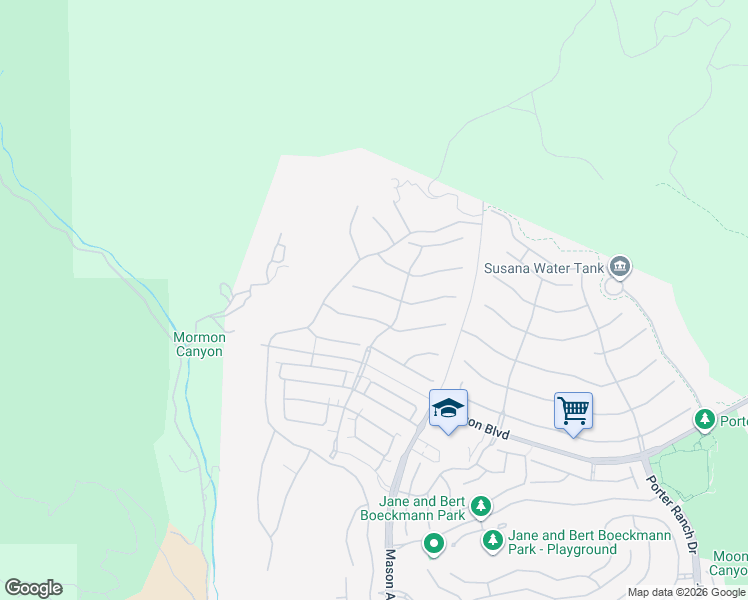 map of restaurants, bars, coffee shops, grocery stores, and more near 20712 Deer Grass Court in Los Angeles