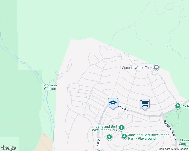 map of restaurants, bars, coffee shops, grocery stores, and more near 20712 Deer Grass Court in Los Angeles