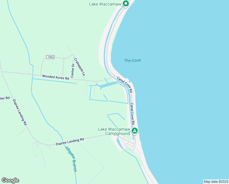 map of restaurants, bars, coffee shops, grocery stores, and more near in Lake Waccamaw