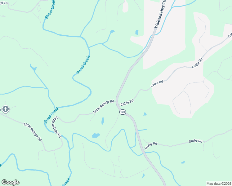 map of restaurants, bars, coffee shops, grocery stores, and more near 134 Little Refuge Road in Waleska