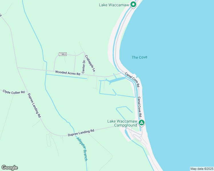 map of restaurants, bars, coffee shops, grocery stores, and more near 1184 Wooded Acres Road in Lake Waccamaw