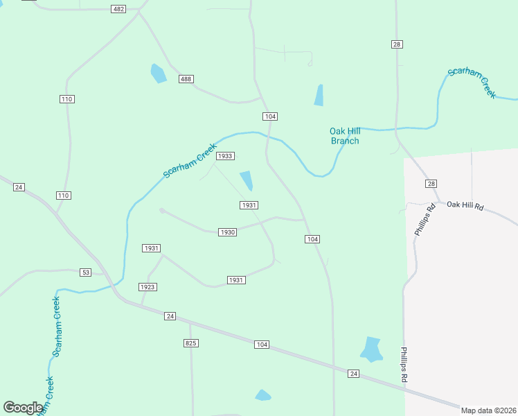 map of restaurants, bars, coffee shops, grocery stores, and more near 215 Road 1931 in Crossville