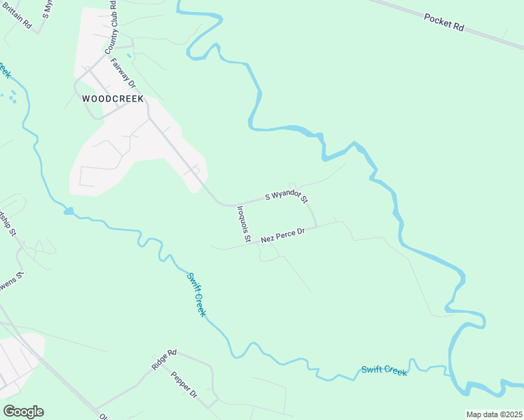 map of restaurants, bars, coffee shops, grocery stores, and more near 308 South Wyandot Street in Darlington