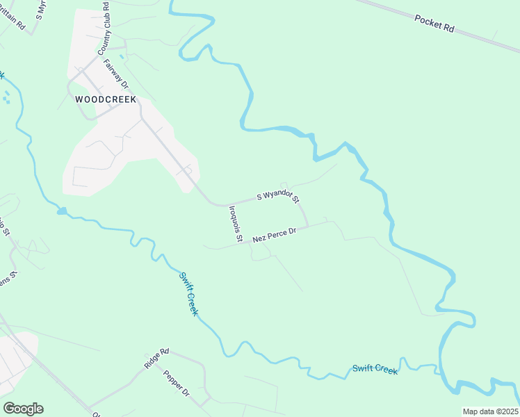 map of restaurants, bars, coffee shops, grocery stores, and more near 308 South Wyandot Street in Darlington