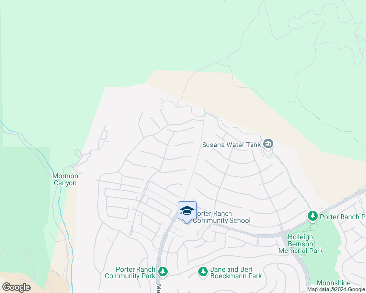 map of restaurants, bars, coffee shops, grocery stores, and more near 20548 Hummingbird Court in Los Angeles