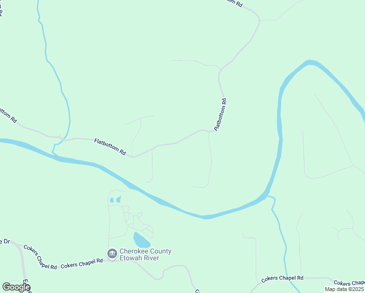 map of restaurants, bars, coffee shops, grocery stores, and more near 2400 Flatbottom Road in Ball Ground