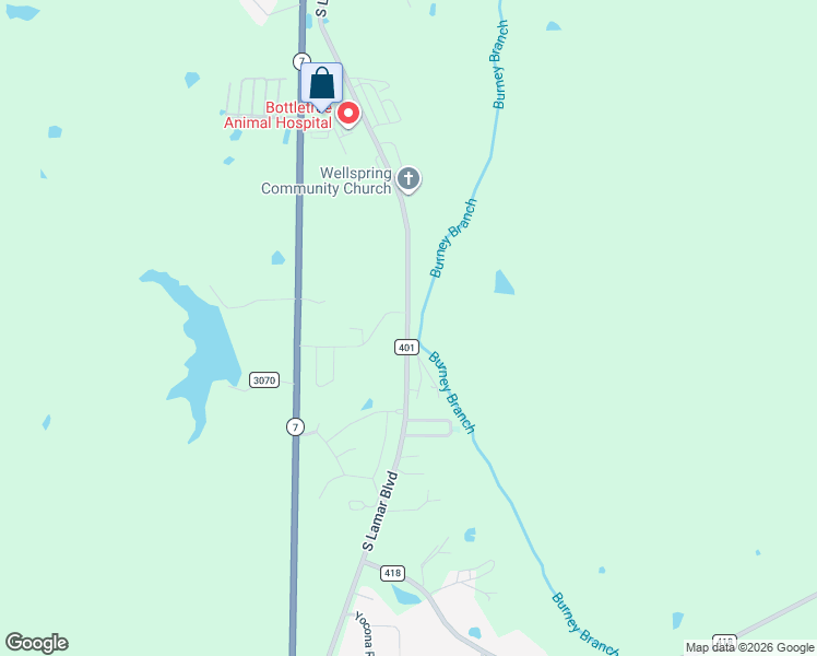 map of restaurants, bars, coffee shops, grocery stores, and more near 87-119 County Road 401 in Oxford