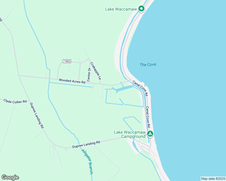 map of restaurants, bars, coffee shops, grocery stores, and more near in Lake Waccamaw