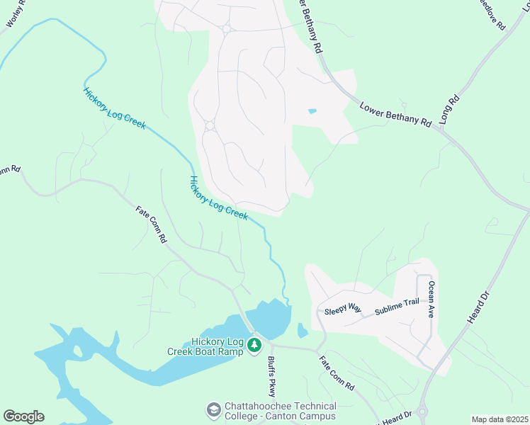 map of restaurants, bars, coffee shops, grocery stores, and more near 516 Winder Trail in Canton