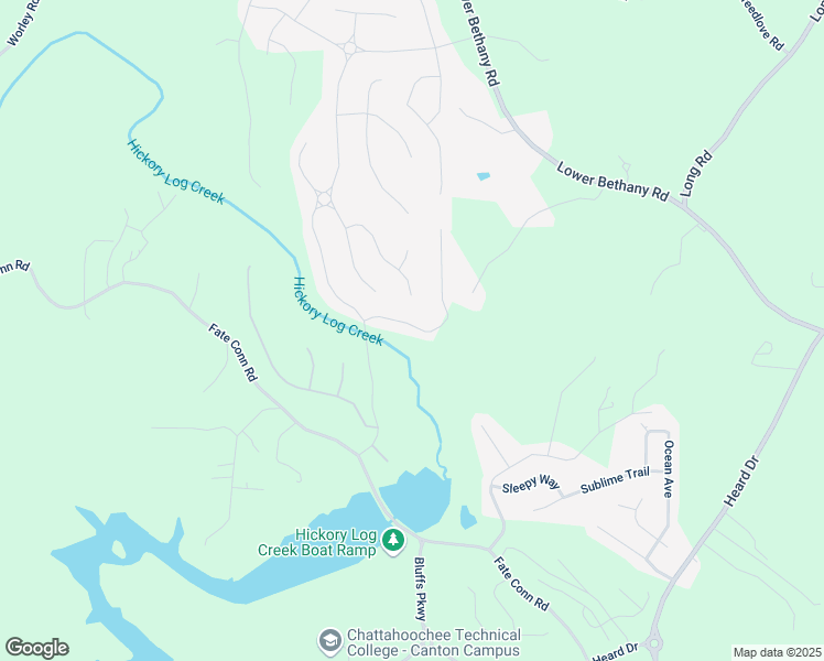 map of restaurants, bars, coffee shops, grocery stores, and more near 516 Winder Trail in Canton
