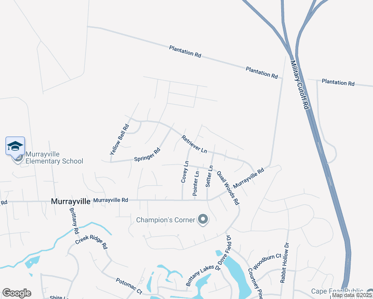 map of restaurants, bars, coffee shops, grocery stores, and more near 1607 Covey Lane in Wilmington