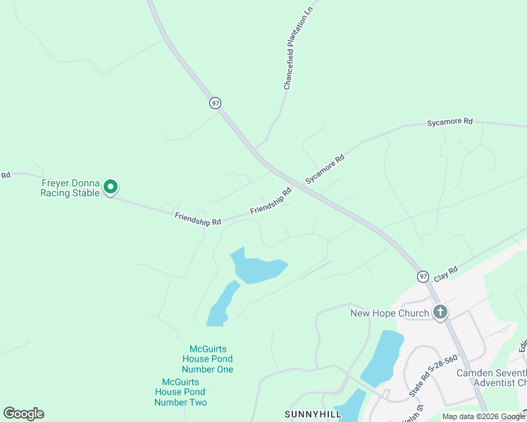 map of restaurants, bars, coffee shops, grocery stores, and more near 215 Friendship Road in Camden