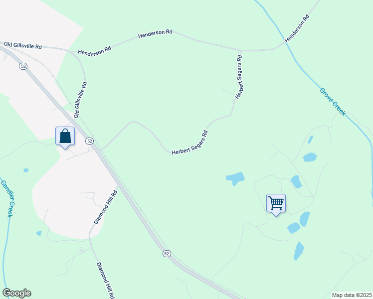 map of restaurants, bars, coffee shops, grocery stores, and more near 460 Herbert Segars Road in Gillsville