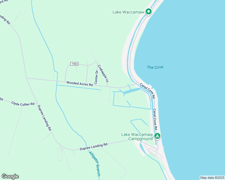 map of restaurants, bars, coffee shops, grocery stores, and more near 1132 Wooded Acres Road in Lake Waccamaw
