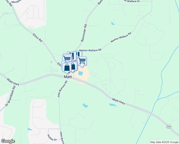 map of restaurants, bars, coffee shops, grocery stores, and more near 6125 Langdon Way in Cumming