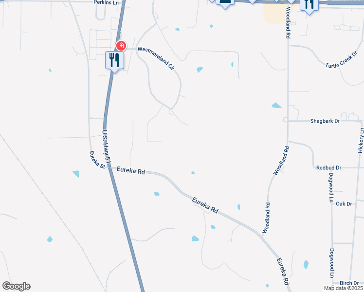 map of restaurants, bars, coffee shops, grocery stores, and more near 130 Hillcrest Drive in Batesville