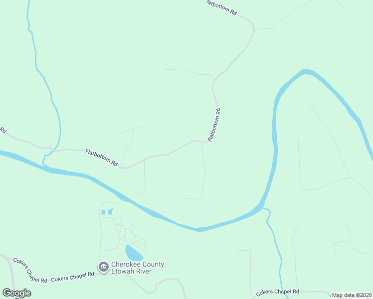 map of restaurants, bars, coffee shops, grocery stores, and more near 2460 Flatbottom Road in Ball Ground